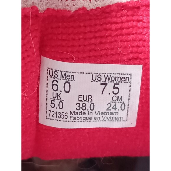 Vans Super Lowpro Skate Shoe Men's Size 6 Racing Red Low Top Sneakers - Picture 9 of 9